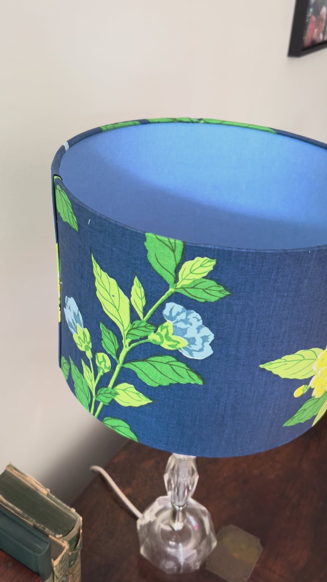 short video of G.P & J Baker floral lampshade
